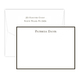Triple Thick Border Flat Note Cards in Your Color Choice Image 1 of 3